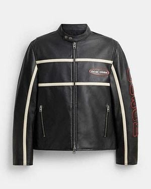 COACH Leather Racer - Black