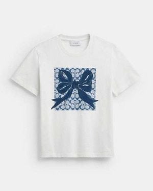 COACH Camiseta Clásica De Corte Cuadrado De Firma - Negro