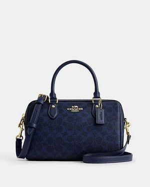 COACH Borsa Satchel Rowan - Blu