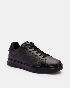 COACH Lowline Signature Low Top Trainer - Black