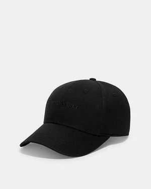 COACH Baseball Hat With Embroidery - Black