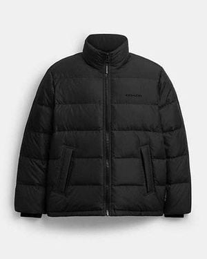 COACH Solid Down Jacket - Black