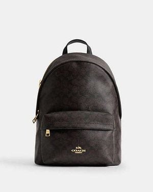 COACH Mochila Pequeña Taylor En Lona De Firma - Negro