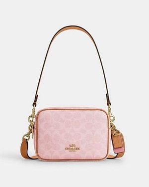 COACH Mini Carey Crossbody Bag With Charms - Black