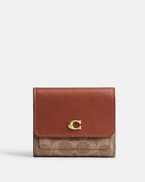 COACH Mila Small Flap Wallet - White