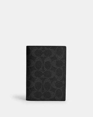 COACH Passport Card Case - Black