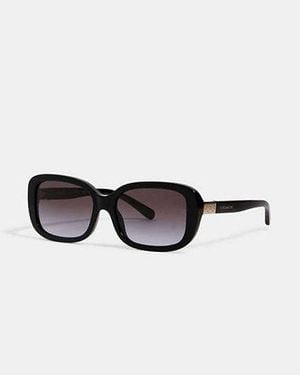 COACH Signature Rectangle Sunglasses - Black