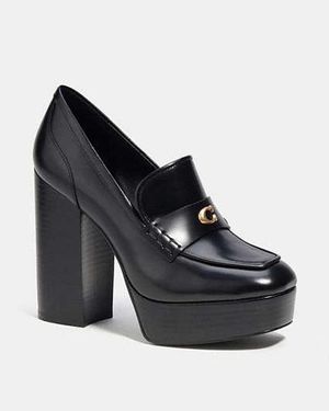 COACH Mocasín con plataforma Ilyse - Negro