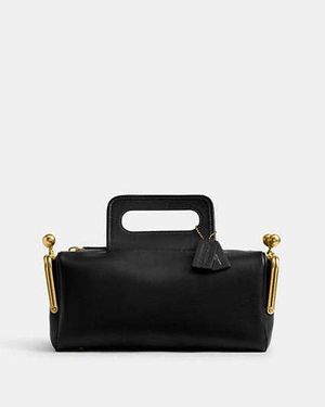 COACH Double Entry Satchel Bag - Black