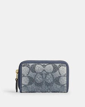 COACH Essential Small Zip Around Card Case - Black