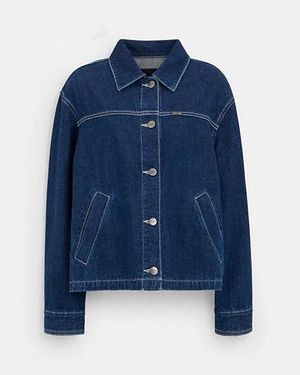 COACH Denim Utility Jacket - Blue