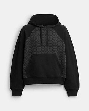 COACH Signature Hoodie Aus Biobaumwolle - Schwarz