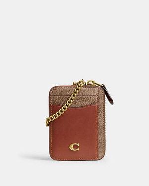 COACH Essential Chain Card Case - Black