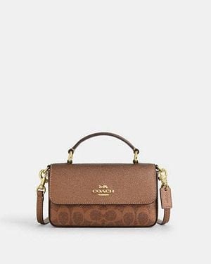 COACH Mini Josie Top Handle Bag - Black