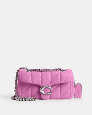COACH Borsa A Tracolla Tabby 20 Con Soffice Trapuntatura - Nero