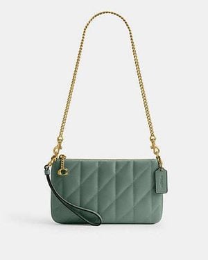 COACH Pouch Bag With Pillow Quilting - Green