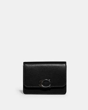 COACH Bandit Card Case - Black