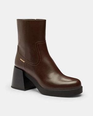 COACH Stivale Con Tacco A Blocco - Nero