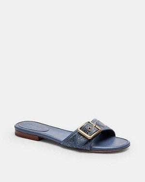 COACH Margot Flat Sandal - Black