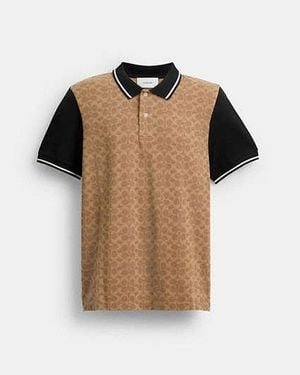 COACH Polo De Firma - Negro