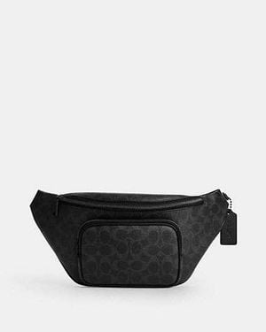 COACH Sac Ceinture Travis 35 En Toile Exclusive - Noir