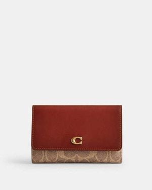 COACH Essential Medium Flap Wallet - Red