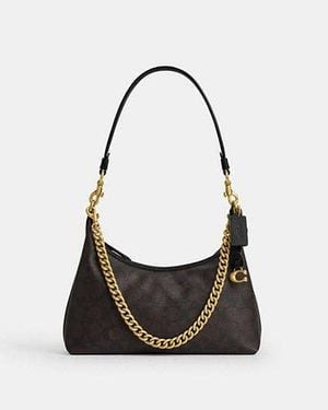 COACH Bolso De Hombro Juliet 25 En Piel Upcrafted Signature - Negro