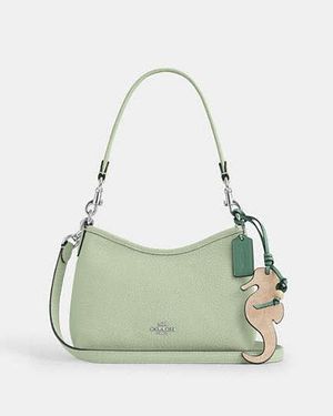 COACH Laurel Small Shoulder Bag With Seahorse Charm - Black