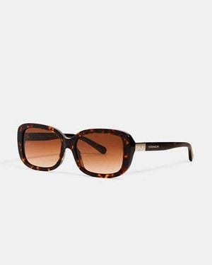 COACH Signature Rectangle Sunglasses - Black