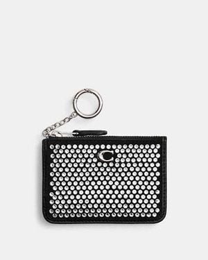 COACH Portadocumenti Mini Skinny Con Cristalli - Nero