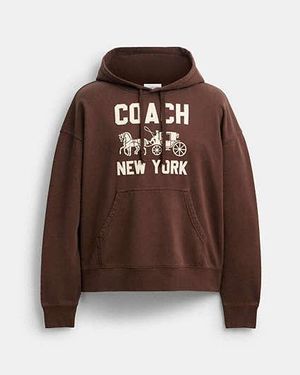 COACH Horse And Carriage Hoodie - Brown