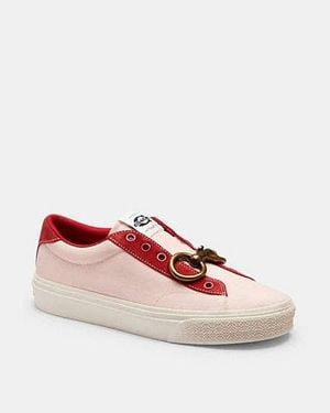 COACH Baskets Skate Avec Garniture Métallique Pour Femmes, Taille - Noir