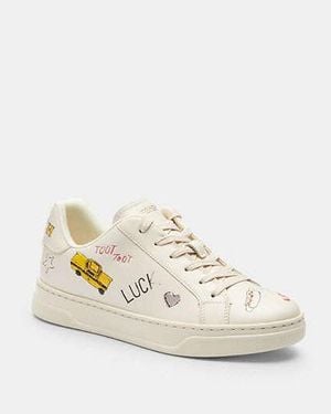 COACH High Line Trainer With Sketch Print - Black