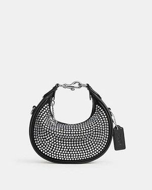 COACH Borsa Jonie Con Cristalli - Nero