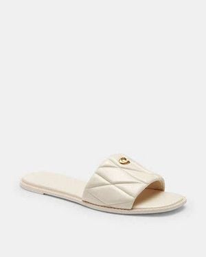 COACH Holly Sandal With Quilting - Black