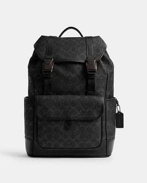 COACH League Flap Backpack - Black