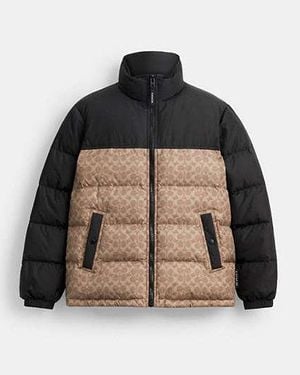 COACH Signature Down Jacket - Black