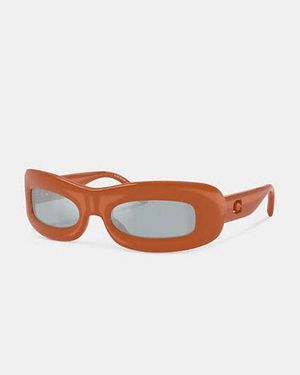 COACH Chunky Narrow Rectangle Sunglasses - Black
