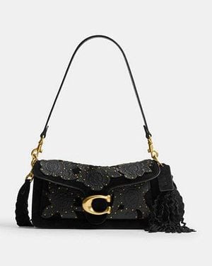 COACH Borsa A Tracolla Tabby 26 Con Rosa Tea Western - Nero