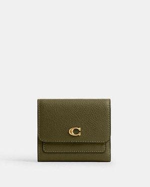 COACH Mila Small Flap Wallet - Green