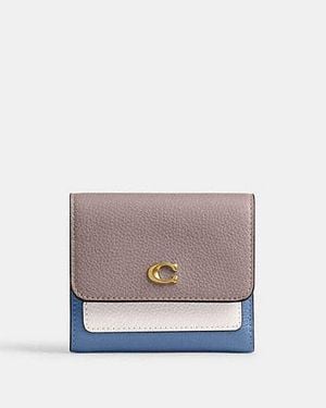 COACH Mila Small Flap Wallet - Black