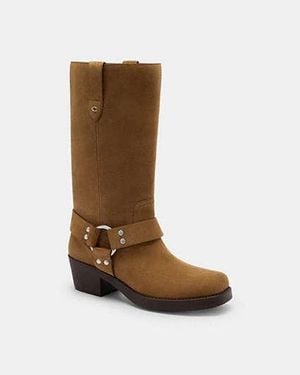 COACH Botte À Sangle En Pour Femmes, Taille - Noir