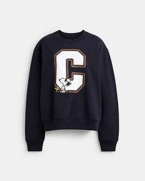 COACH Coach X Peanuts Snoopy Classic Crewneck Sweatshirt - Black