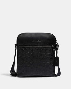 COACH Houston Flight Bag - Black