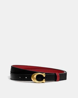 COACH Cintura Sartoriale Double Face - Nero