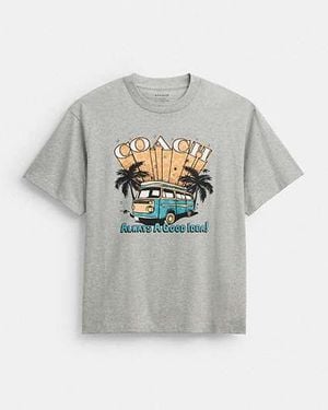 COACH Van Relaxed T-Shirt - Black