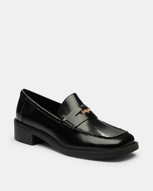 COACH Square Toe Loafer - Black