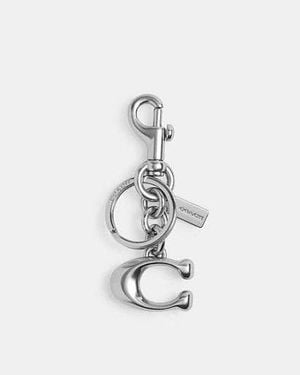 COACH Signature Taschenanhänger Für Frauen - Schwarz