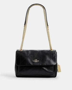 COACH Elodie Crossbody Bag 24 With Quilting - Black