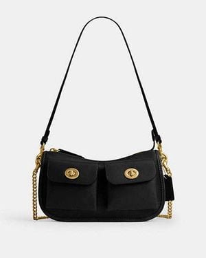 COACH Bolso Twin Turnlock Waverly - Negro